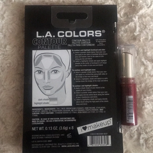 L.A Colors Contour Palette and lip color - Picture 4 of 4